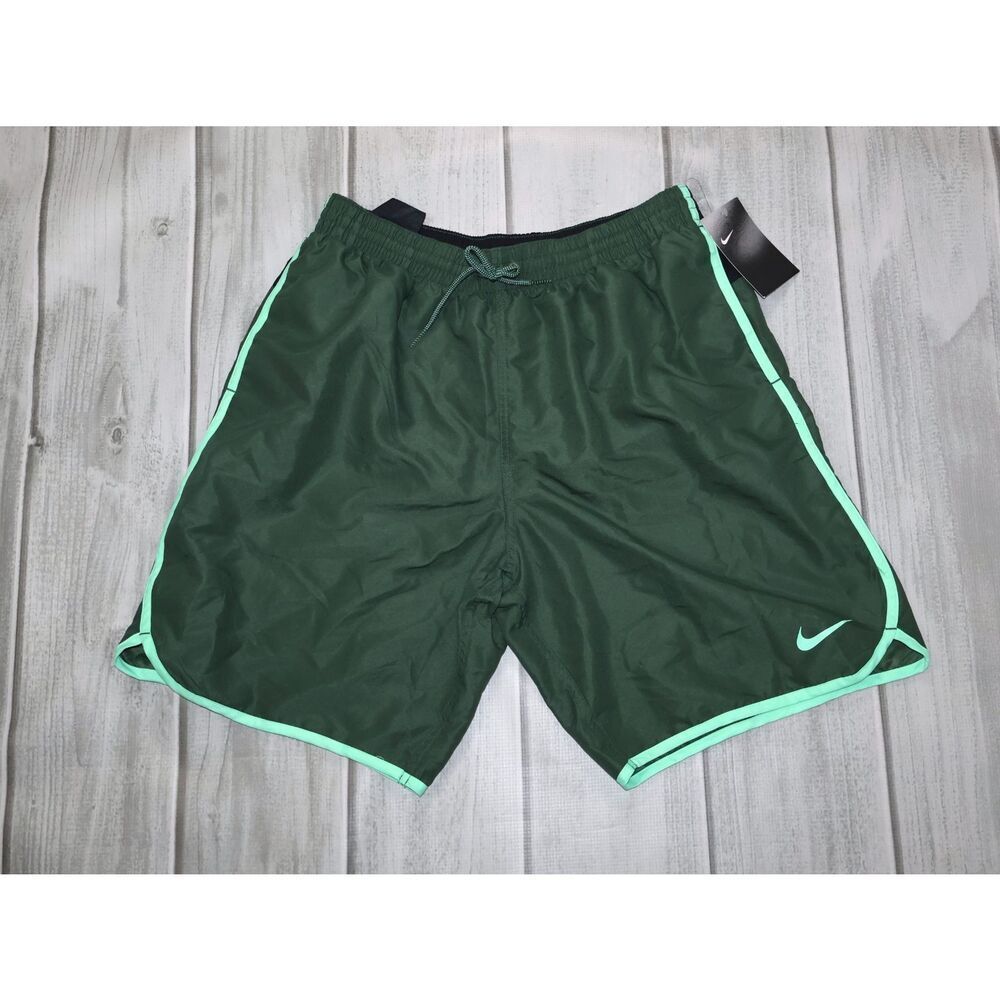 NEW Nike Men's Swim Diverge Liner Volley Shorts 9 in Green, Large Camp Hike